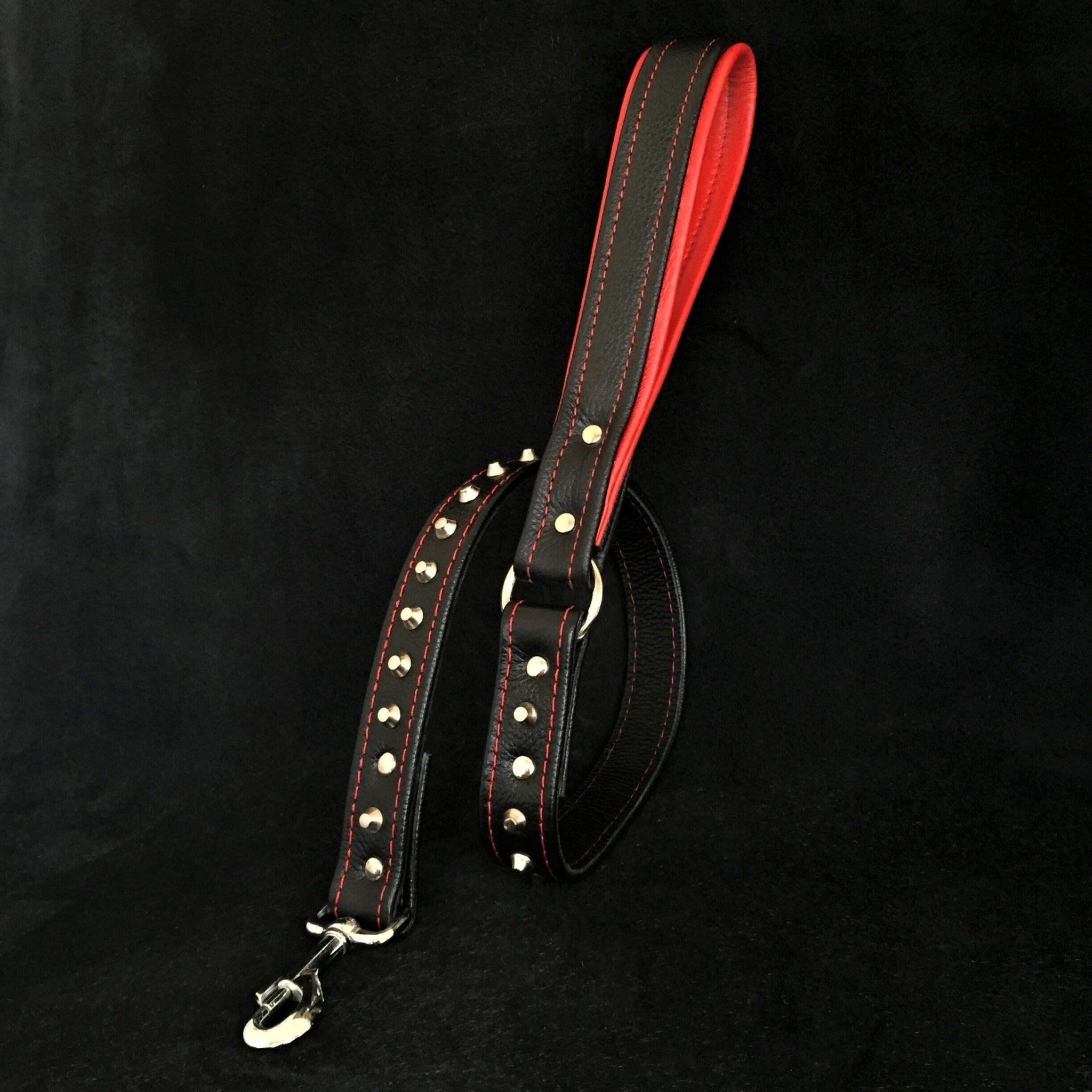 Modern Style Midnight Black Leather Leash main image 1