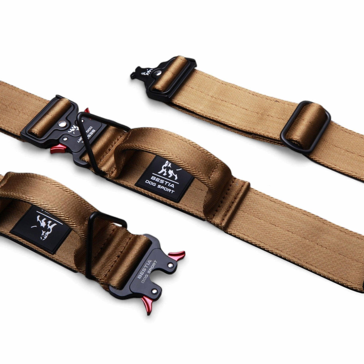 BESTIA DOG SPORT Halsband – NEON ROSA, 5 Cm Breit, Wasserdicht, Edelstahl-Schnalle, Für Mittlere Bis Große Hunde