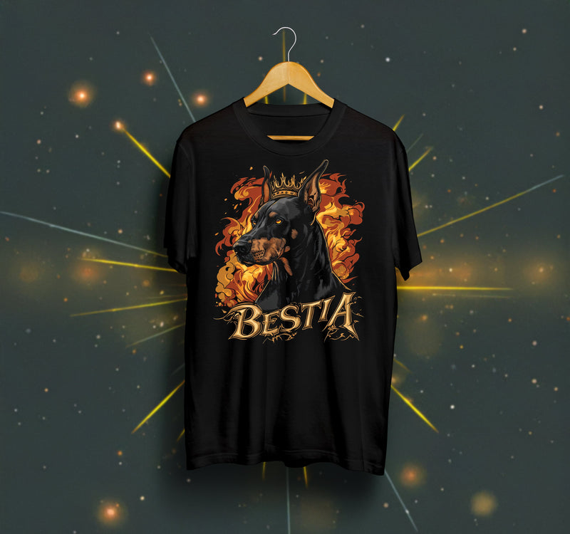 Doberman T-shirt Black