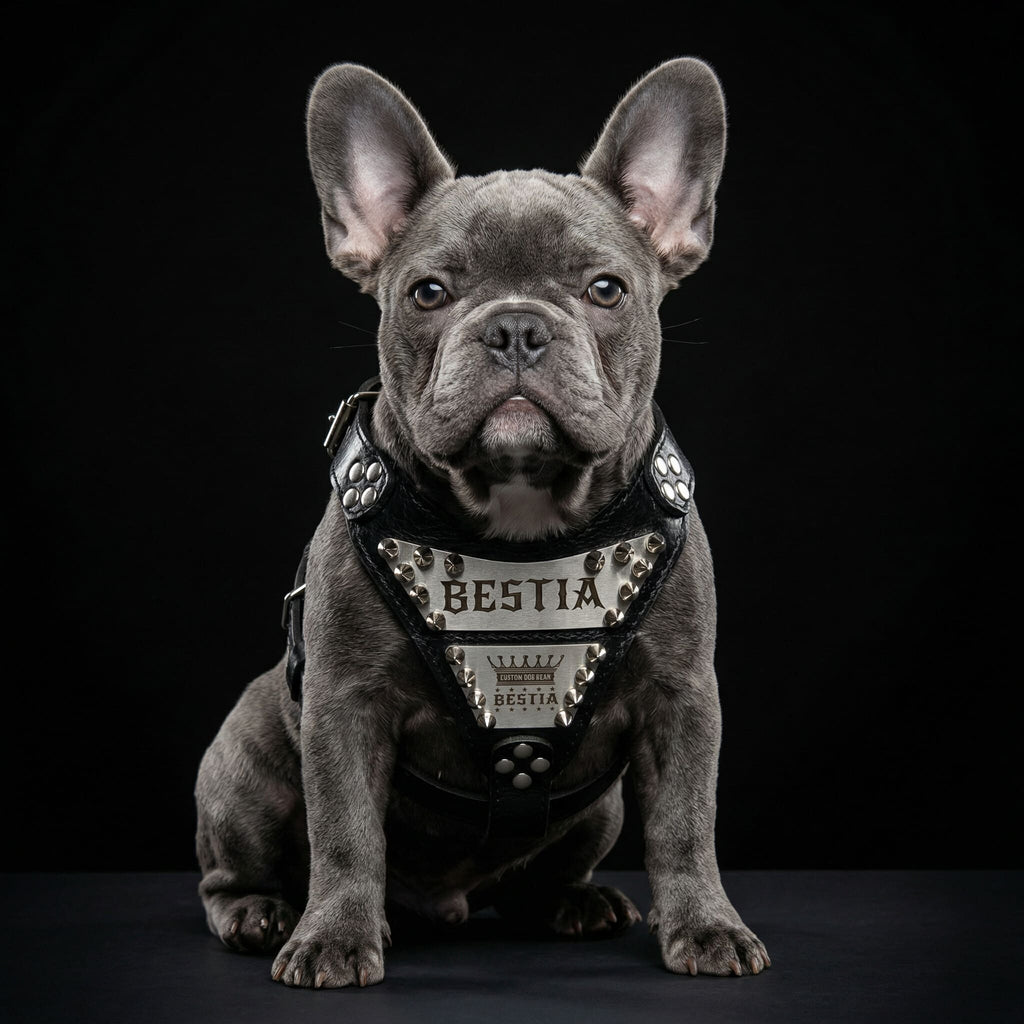 bestia custom dog gear The Metal harness small to medium size