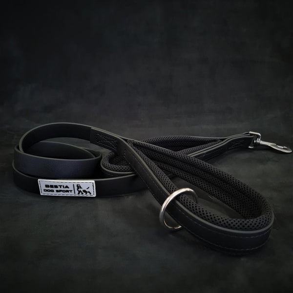 BESTIA DOG SPORT dual handle leash black Training gear