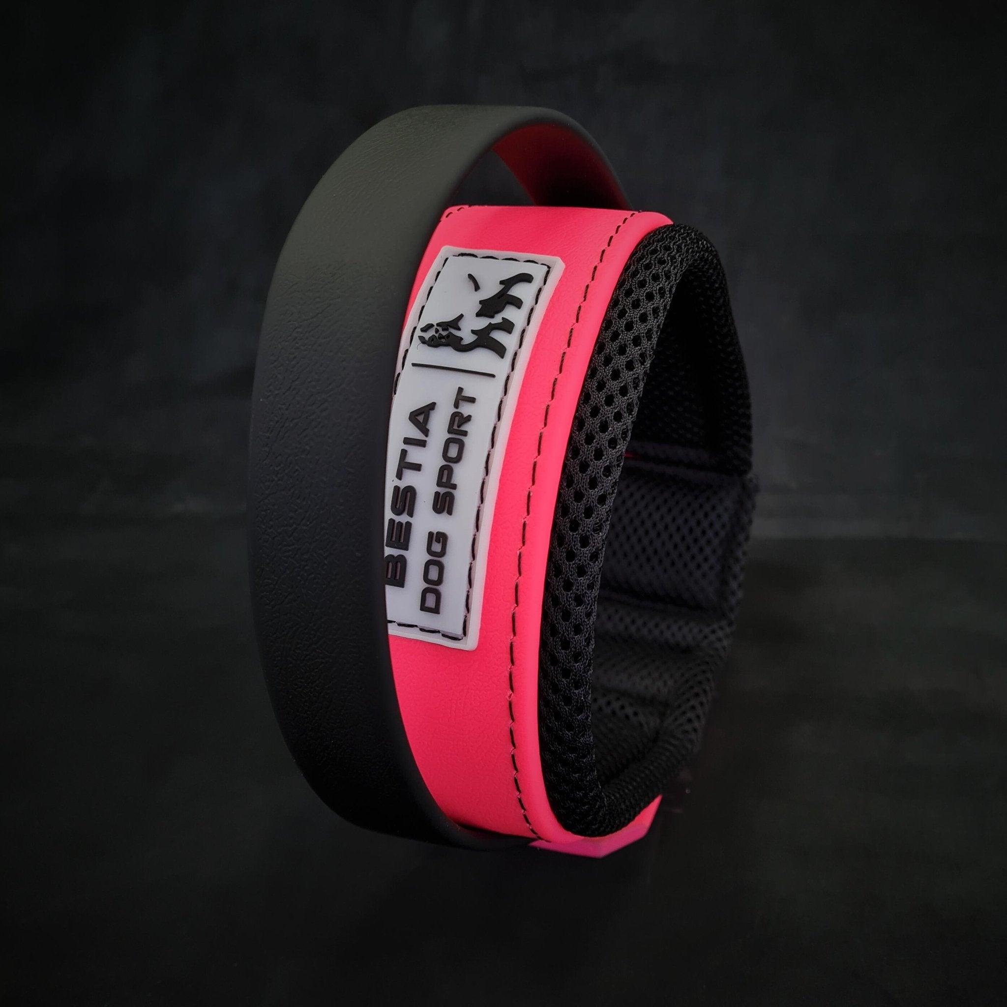 BESTIA DOG SPORT HANDLE COLLAR NEON PINK – Bestia Collars
