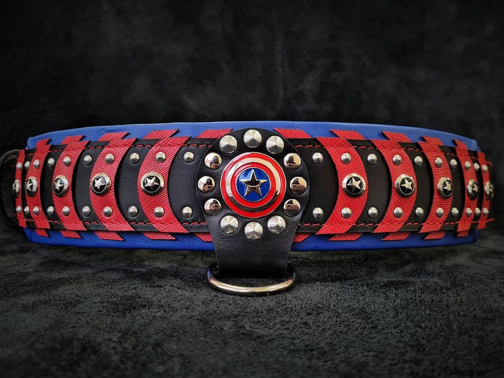 Captain America Collar Bestia Collars