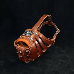 ''Eros'' Basket Muzzle BROWN Muzzles