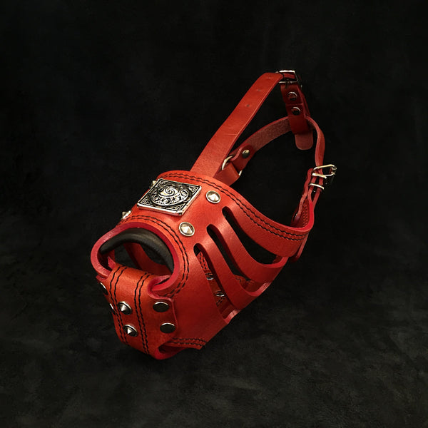 ''Eros'' Basket Muzzle RED Muzzles