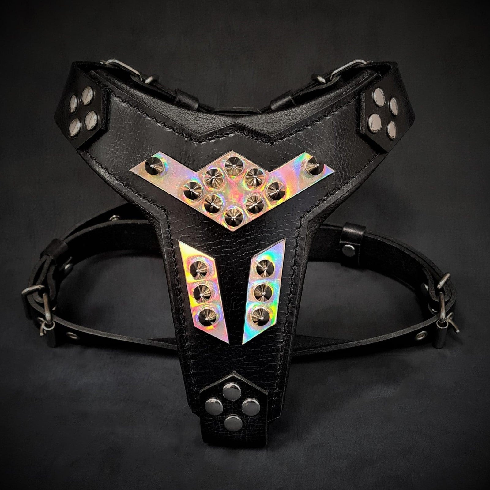 New Ardeo Classic Black Leather Harness with Silver Nickel Accents M/L Harnesses have landed ❤️ @ardeostudios Made in London, the  main image 2