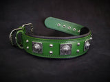 The "Eros" collar 2.5 inch wide Green Collars