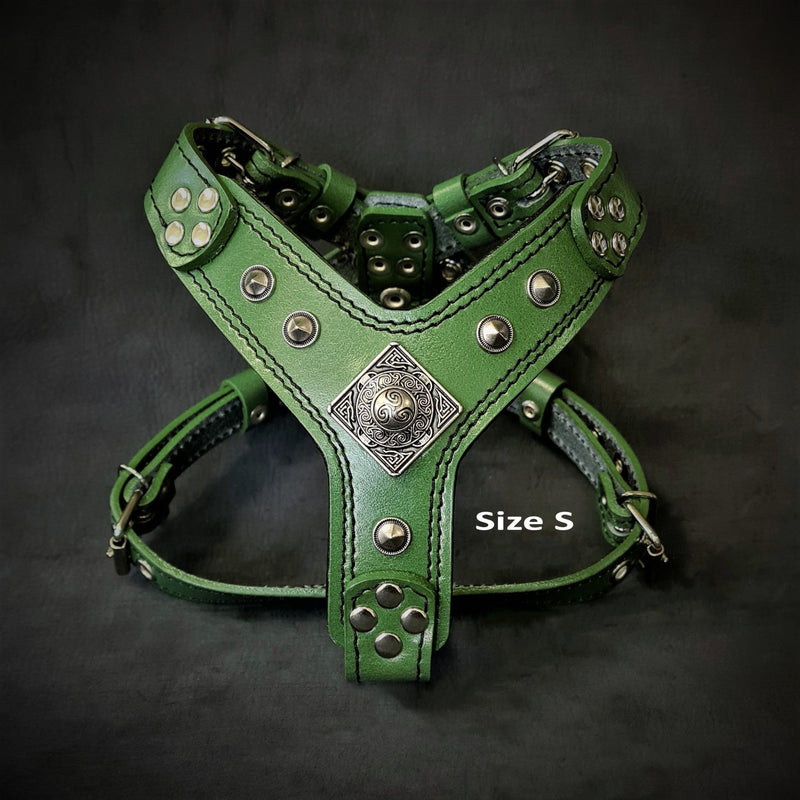 The ''Eros'' harness Green Small to Medium Size Harnesses