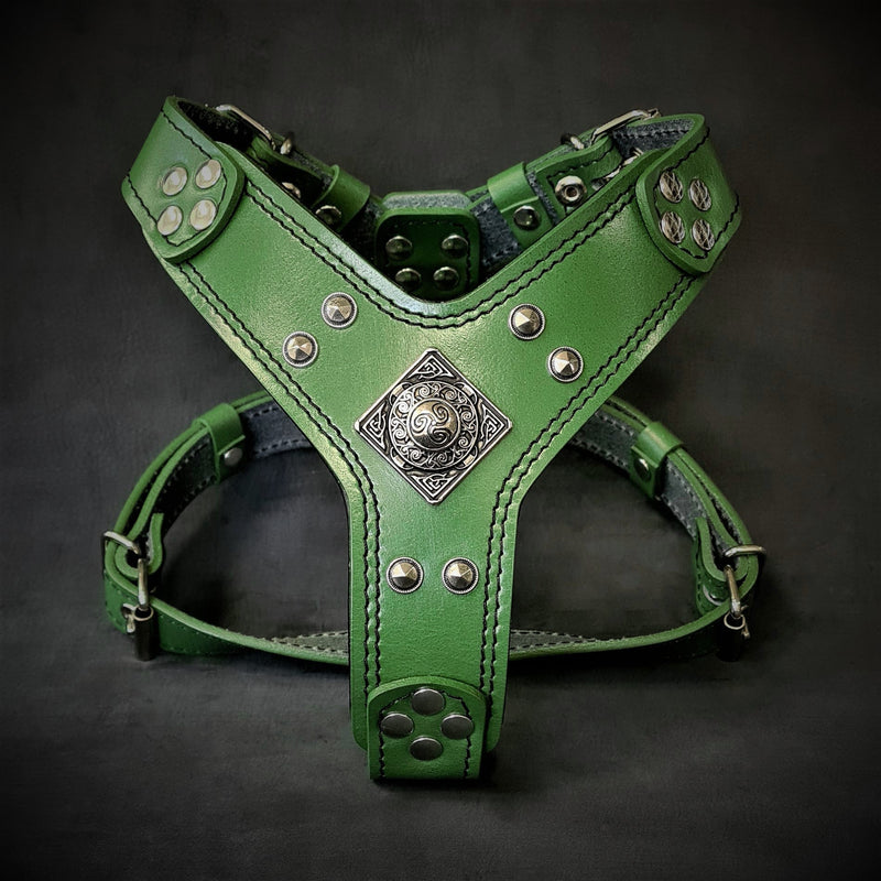 The ''Eros'' harness Green Small to Medium Size Harnesses