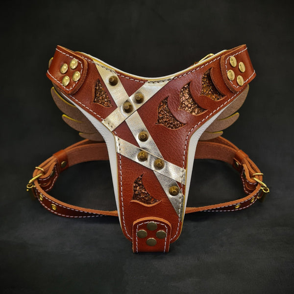 The "Hermes" leather harness - Small to Medium Size Harnesses