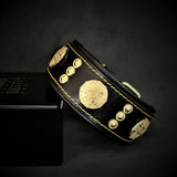 The "Maximus" collar 2 inch wide gold decoration Collars